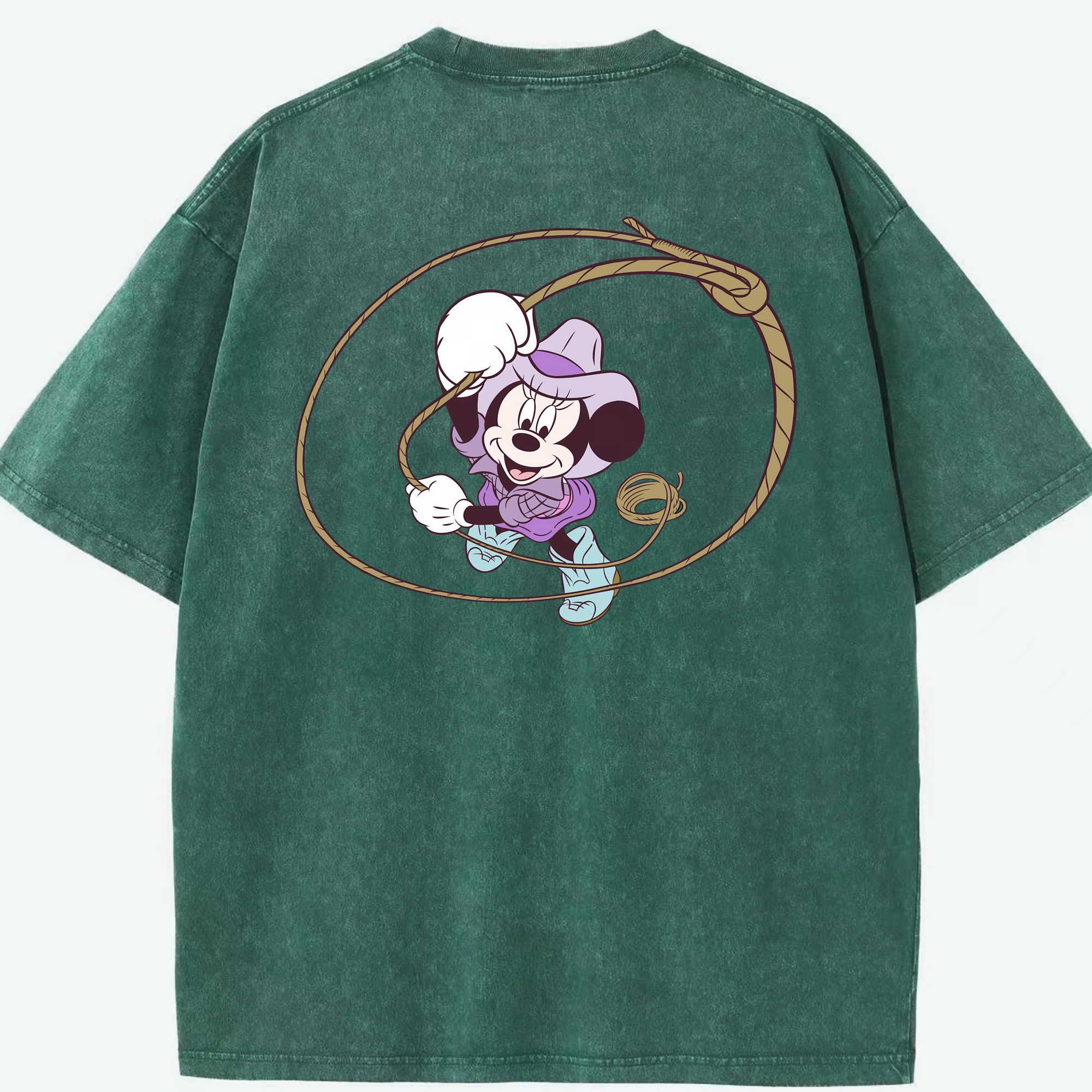 （画像用） ミッキーマウス Mickey Mouse 綿100% ヴィンテージ風 半袖Tシャツ（背面プリント）